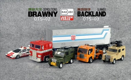 BadCube Brawny and Backland Set 3rd Party Robot Figures