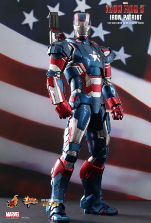 Hot Toys IRON MAN 3 IRON PATRIOT 1/6TH Scale Diecast Figure