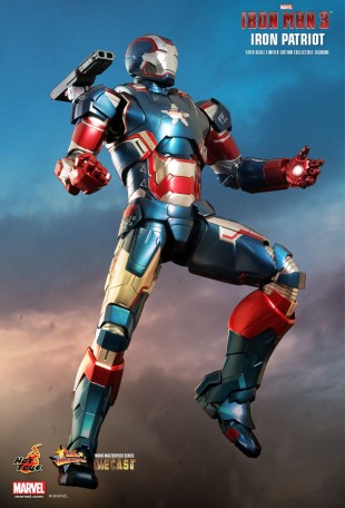 Hot Toys IRON MAN 3 IRON PATRIOT 1/6TH Scale Diecast Figure