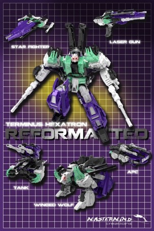 MMC Reformatted R-01 Terminus Hexatron Robot Figure