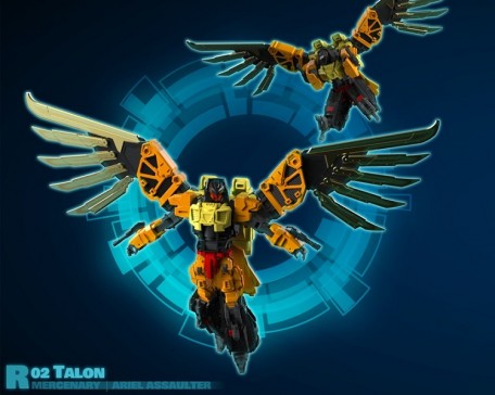 MMC Reformatted R-02 Talon the Aerial Assaulter Robot Figure