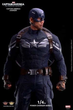 King Arts 1/4 Captain America Power Charger Statue